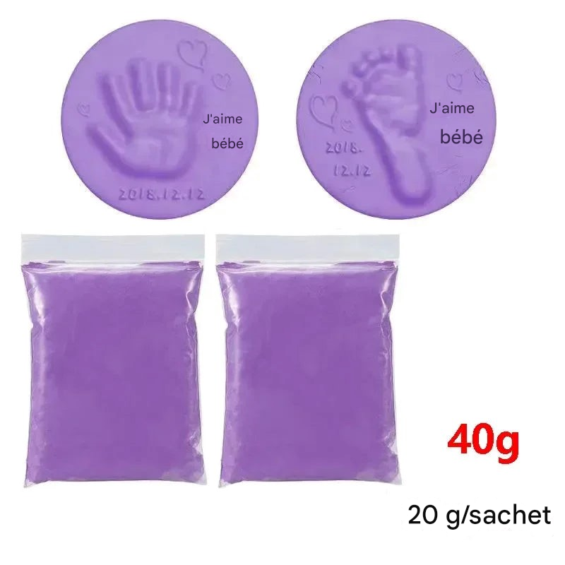 Empreintes de mains et de pieds pour bébé 40G