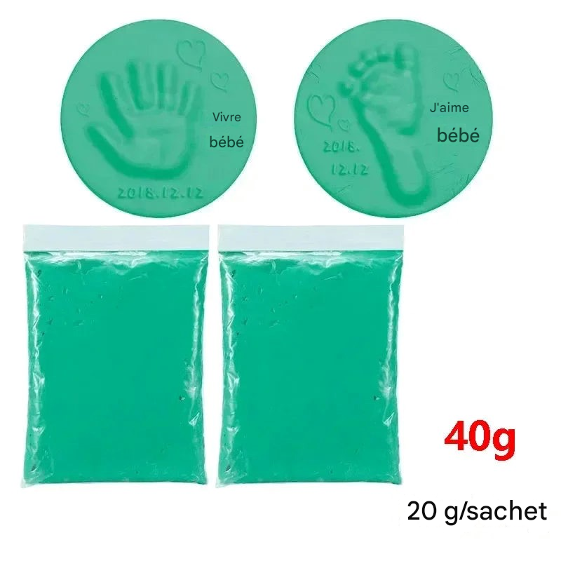 Empreintes de mains et de pieds pour bébé 40G