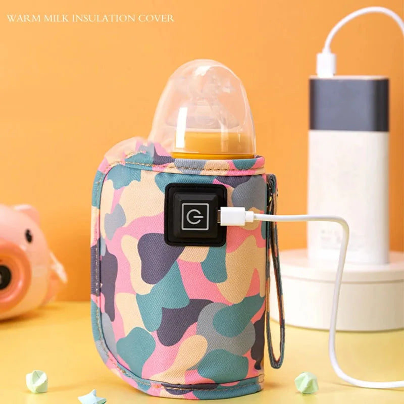 USB Milk Water Warmer Travel Stroller Insulated Bag Baby Nursing Bottle Heater Supplies for Outdoor Botella De Agua Para Niños