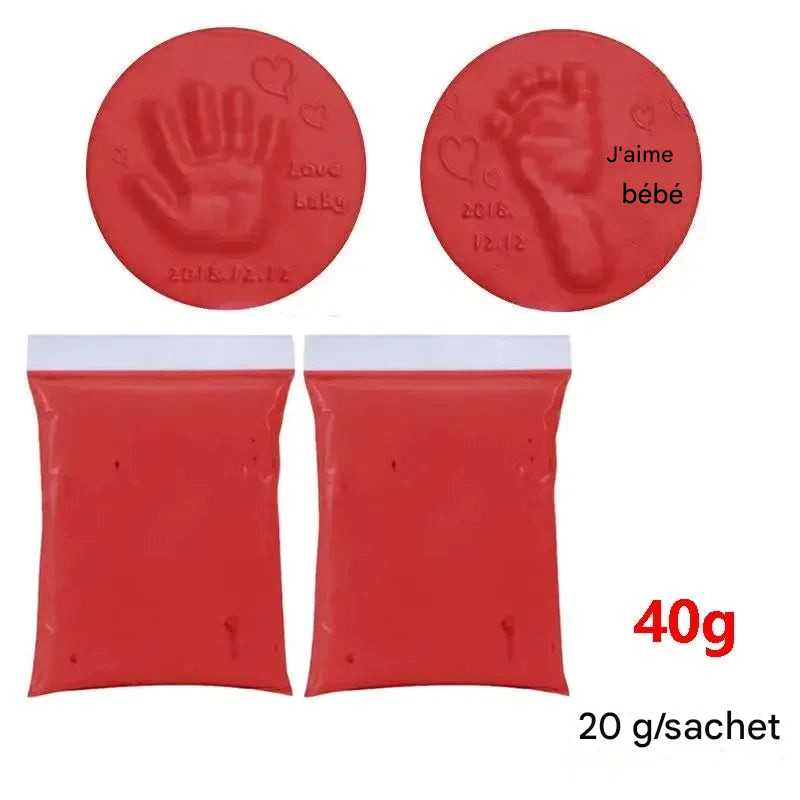 Empreintes de mains et de pieds pour bébé 40G