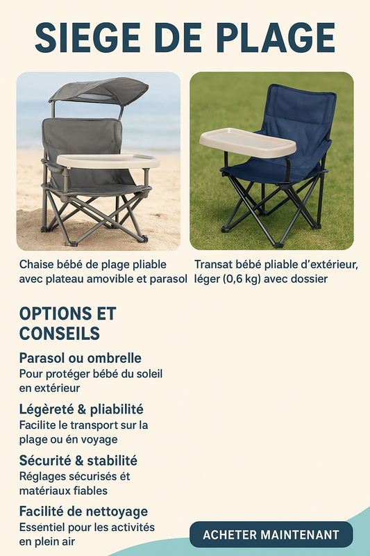 Siège de plage, d'extérieur.